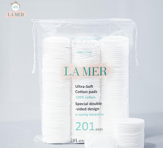 Bông Tẩy Trang Lamer (Gói 201 Miếng) - Làm Sạch Da Tinh Khiết
