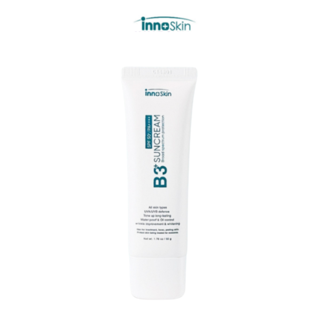 Kem Chống Nắng Innoskin B3 Phù hợp cho da nhạy cảm, điều trị nám và mụn thâm (50ml)
