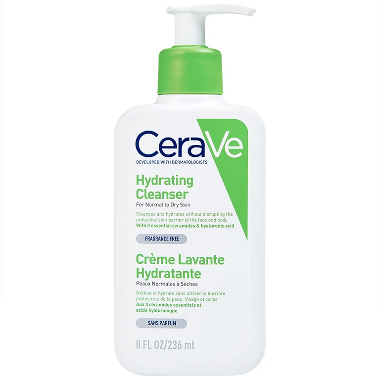 Sữa Rửa Mặt Cerave Dưỡng Ẩm và Làm Sạch Sâu (236ml) - Hydrating Cleanser