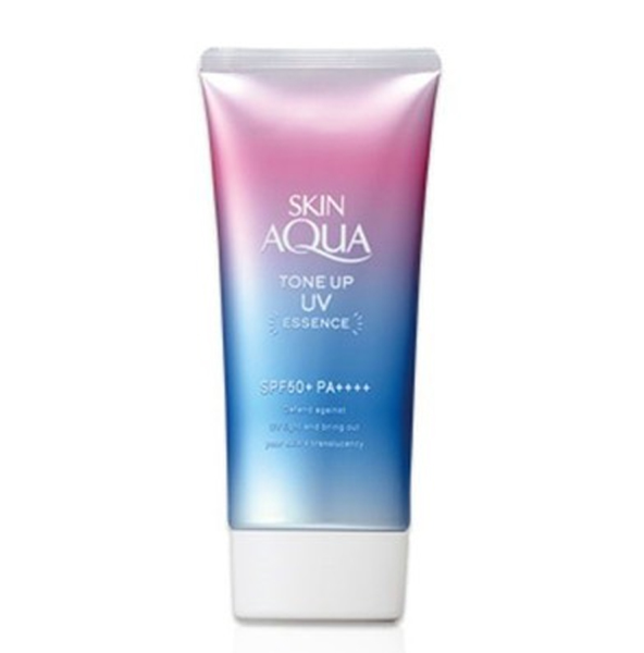 Kem Chống Nắng Skin Aqua Nâng Tone Da Tối Màu Lavender SPF 50+ PA++++ (50g)